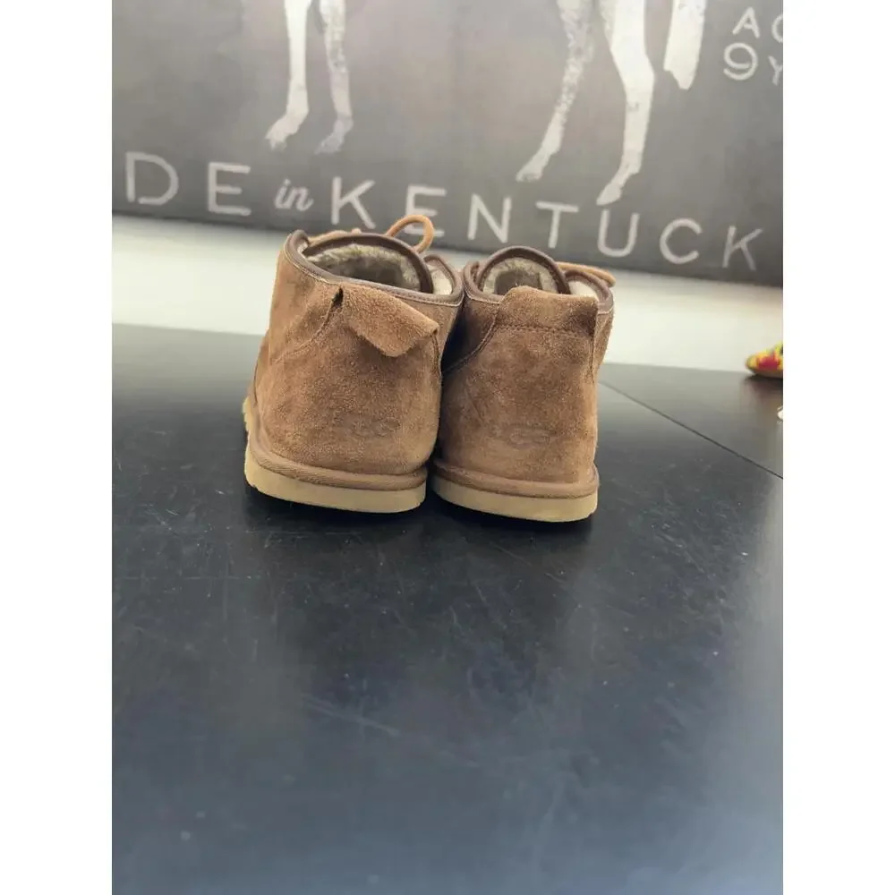 UGG Maksim Chukka Boots, Brown Suede,‎ Men's 15 with Shearling Lining